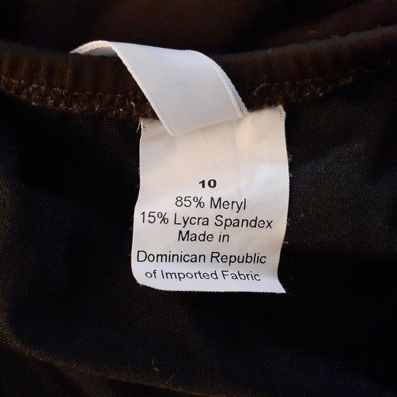 J CREW brown halter-style swimsuit with real bamboo detail - Picture 5 of 5